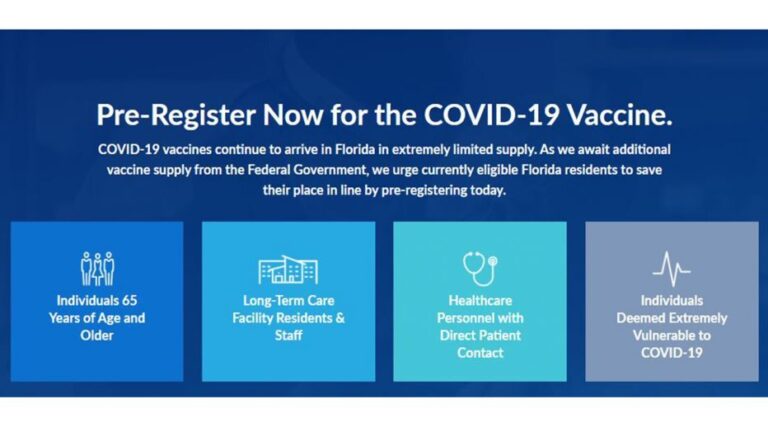 Website launched allows you to pre-register for vaccine without having to wait in line; sign up ASAP