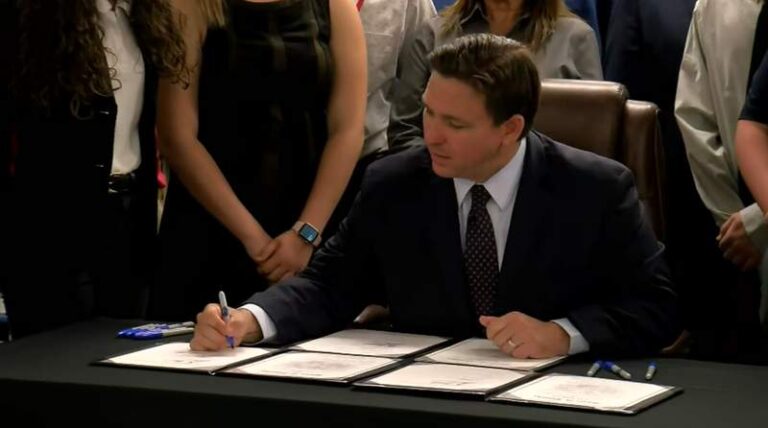 Governor DeSantis signs law requiring Florida students, professors to register political views with state
