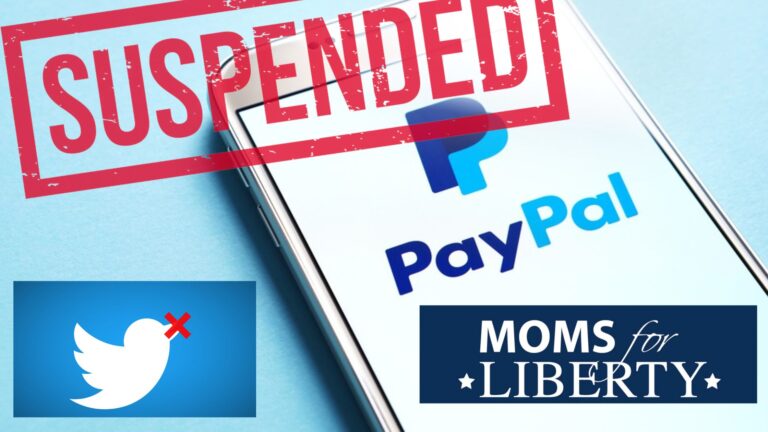 Twitter and PayPal suspend Moms for Liberty accounts