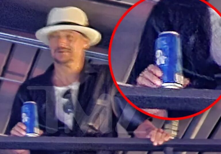 Kid Rock captured on video drinking Bud Light last night at concert