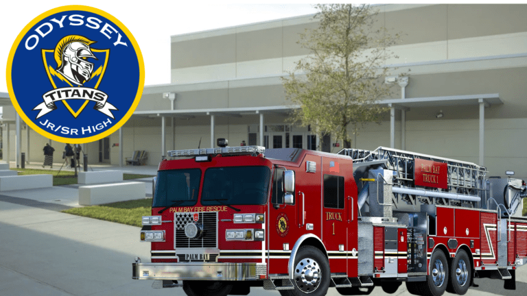 Reports of fire at Odyssey Charter School