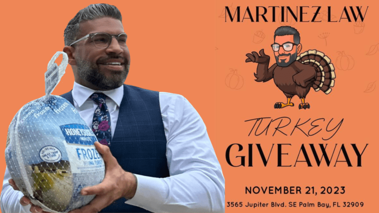 Martinez Law Annual Turkey Giveaway