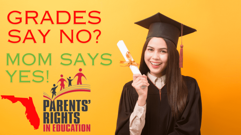 Parents can advance child that fails reading tests; graduate even if failing Algebra and English under new legislation