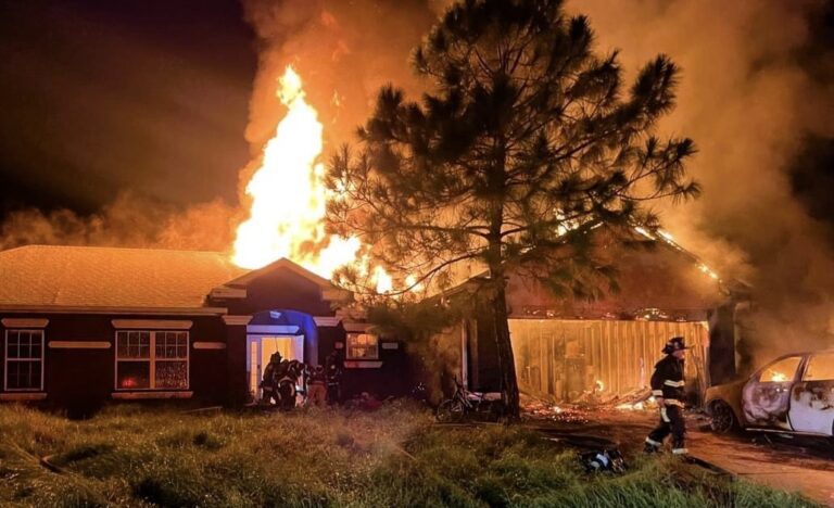 Horrific house fire in Palm Bay