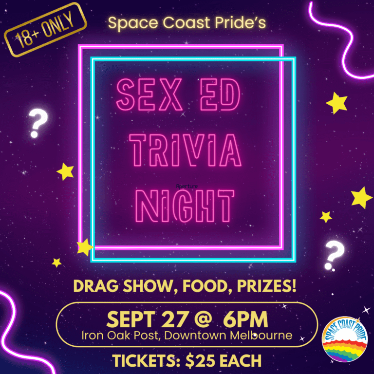 Pride Week Sex Ed Trivia Night – a Benefit for Space Coast Pride!
