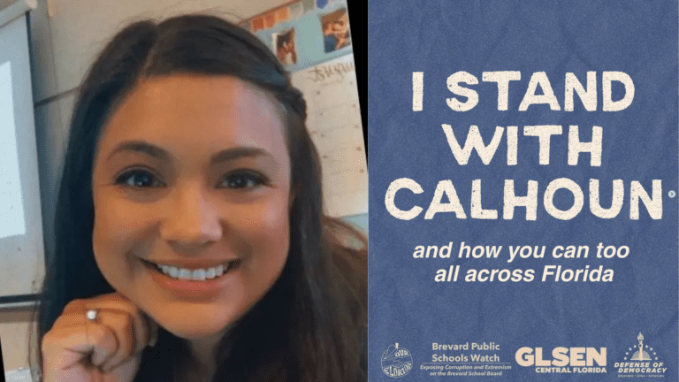 Brevard Community Hosts “Stand with Calhoun Rally” Ahead of Key School Board Vote
