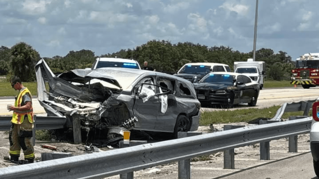 Tragedy on I-95: One Dead, Three Injured in Fiery Crash Involving ...