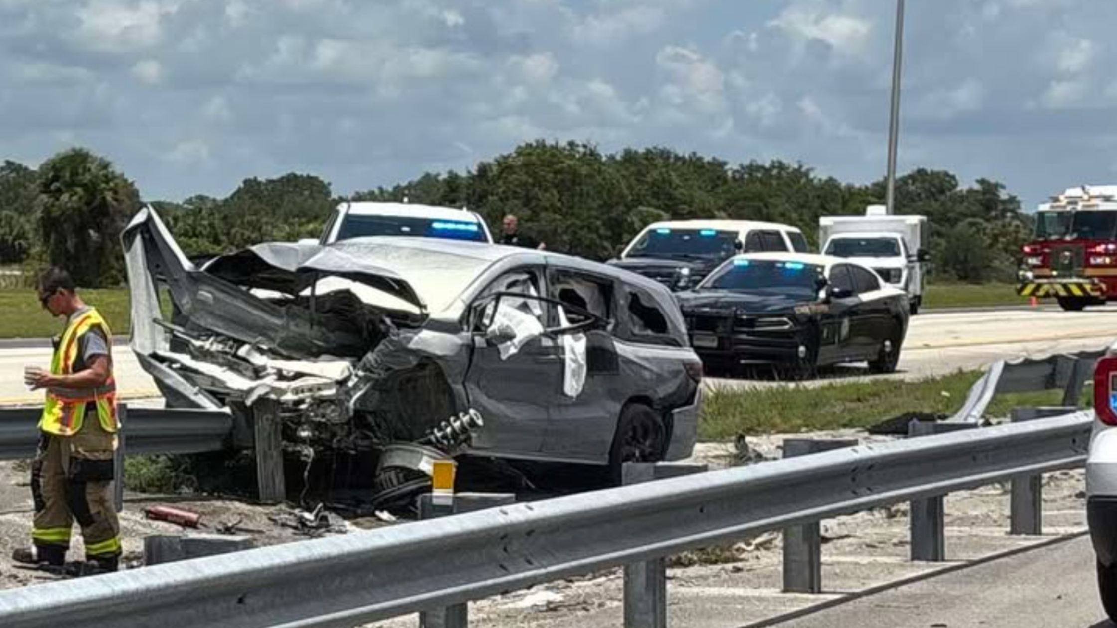 Tragedy on I-95: One Dead, Three Injured in Fiery Crash Involving