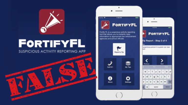 Teen Arrested for False Reports on FortifyFL App to Target Classmates, Officials Say Teen Arrested for False Reports on FortifyFL App to Target Classmates, Officials Say