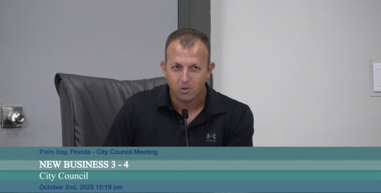 Palm Bay Council Votes to Censure Councilman Langevin, Seeks Suspension Over Racist Comments – Community Speaks Out