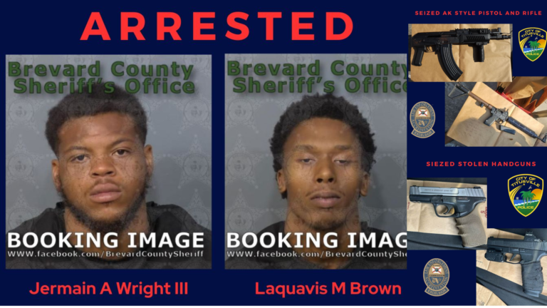 Titusville Police Arrest Two Individuals During Investigation into Recent Gun Violence –