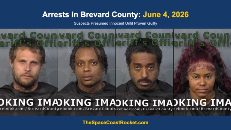 Arrests in Brevard County: June 4, 2026 – Suspects Presumed Innocent Until Proven Guilty