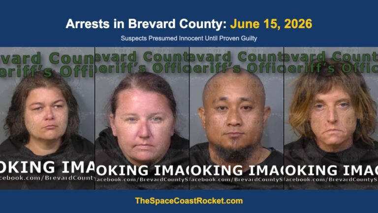 Arrests in Brevard County: June 15, 2026 – Suspects Presumed Innocent Until Proven Guilty