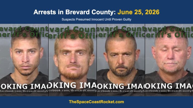Arrests in Brevard County: June 25, 2026 – Suspects Presumed Innocent Until Proven Guilty