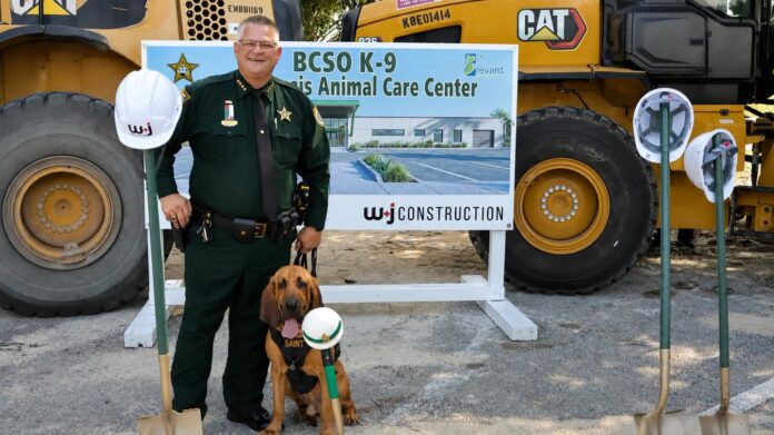 Groundbreaking ceremony for the new Brevard County Sheriff's Office K9 Saint Francis Animal Care Center in Melbourne, Florida