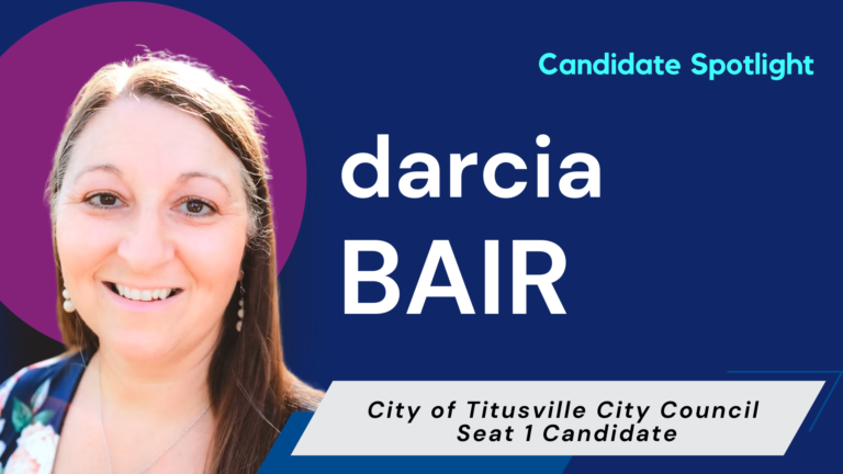 Darcia Bair, Candidate for Titusville City Council, Seat 1