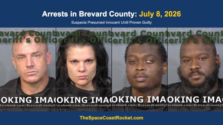 Arrests in Brevard County: July 8, 2026 – Suspects Presumed Innocent Until Proven Guilty