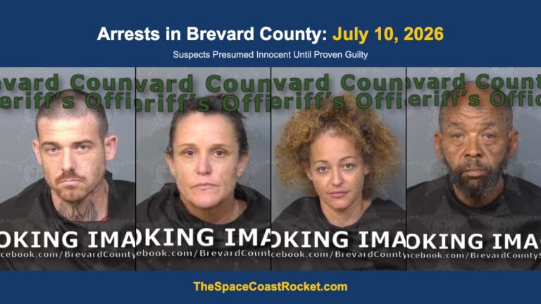 Arrests in Brevard County: July 10, 2026 – Suspects Presumed Innocent Until Proven Guilty
