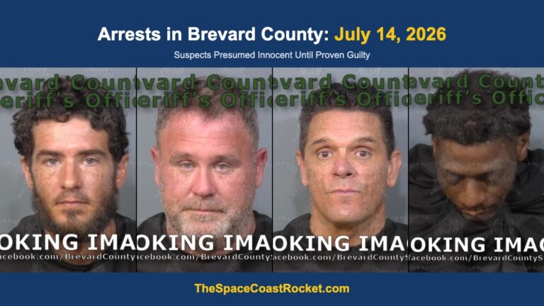 Arrests in Brevard County: July 14, 2026 – Suspects Presumed Innocent Until Proven Guilty