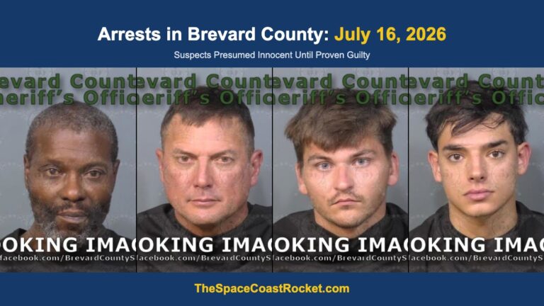 Arrests in Brevard County: July 16, 2026 – Suspects Presumed Innocent Until Proven Guilty