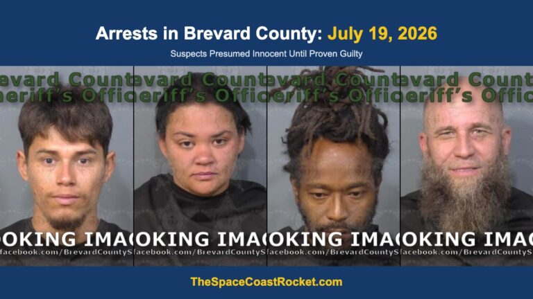 Arrests in Brevard County: July 19, 2026 – Suspects Presumed Innocent Until Proven Guilty
