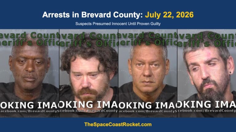 Arrests in Brevard County: July 22, 2026 – Suspects Presumed Innocent Until Proven Guilty