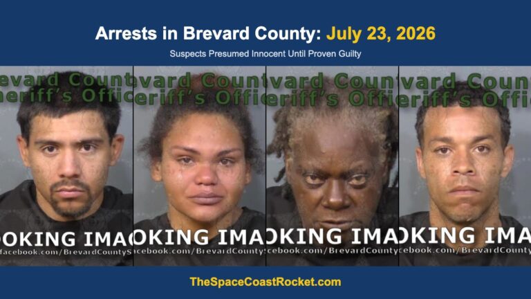 Arrests in Brevard County: July 23, 2026 – Suspects Presumed Innocent Until Proven Guilty