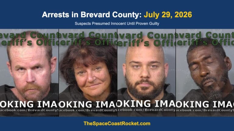 Arrests in Brevard County: July 29, 2026 – Suspects Presumed Innocent Until Proven Guilty