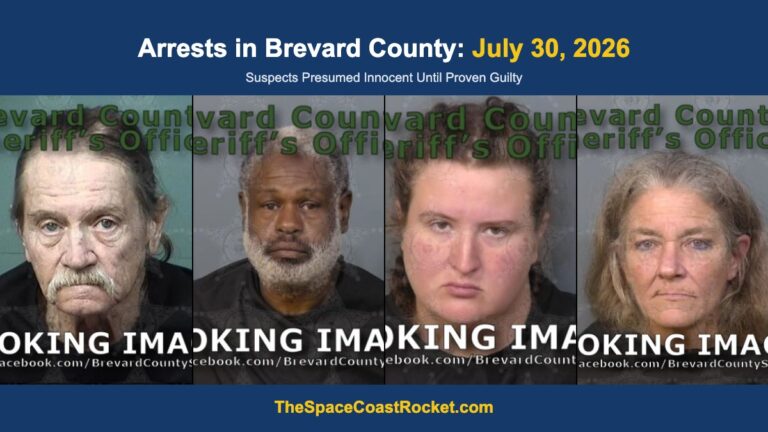 Arrests in Brevard County: July 30, 2026 – Suspects Presumed Innocent Until Proven Guilty