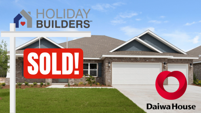 New single-family home under construction in a Central Florida subdivision, illustrating the Holiday Builders sale to Stanley Martin Homes