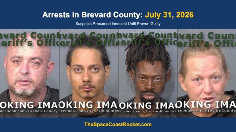 Arrests in Brevard County: July 31, 2026 – Suspects Presumed Innocent Until Proven Guilty
