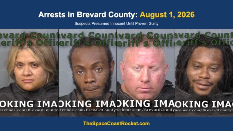 Arrests in Brevard County: August 1, 2026 – Suspects Presumed Innocent Until Proven Guilty