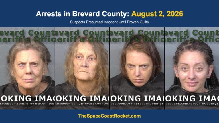 Arrests in Brevard County: August 2, 2026 – Suspects Presumed Innocent Until Proven Guilty