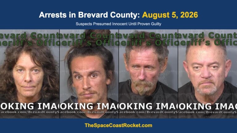 Arrests in Brevard County: August 5, 2026 – Suspects Presumed Innocent Until Proven Guilty