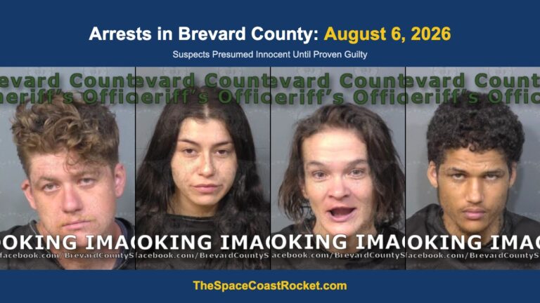 Arrests in Brevard County: August 6, 2026 – Suspects Presumed Innocent Until Proven Guilty