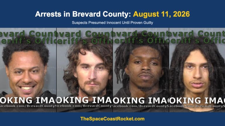 Arrests in Brevard County: August 11, 2026 – Suspects Presumed Innocent Until Proven Guilty