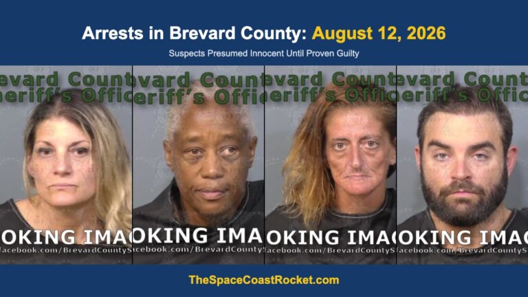 Arrests in Brevard County: August 12, 2026 – Suspects Presumed Innocent Until Proven Guilty