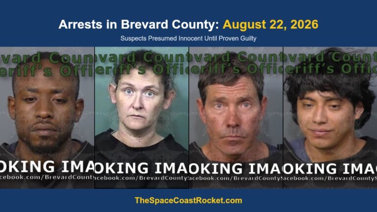 Arrests in Brevard County: August 22, 2026 – Suspects Presumed Innocent Until Proven Guilty