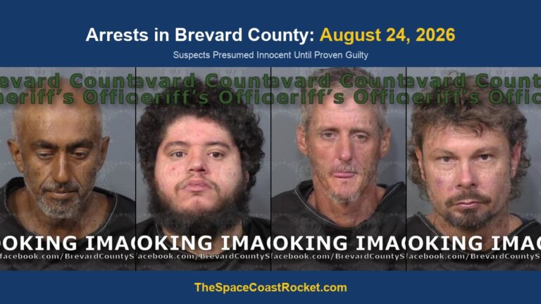Arrests in Brevard County: August 24, 2026 – Suspects Presumed Innocent Until Proven Guilty