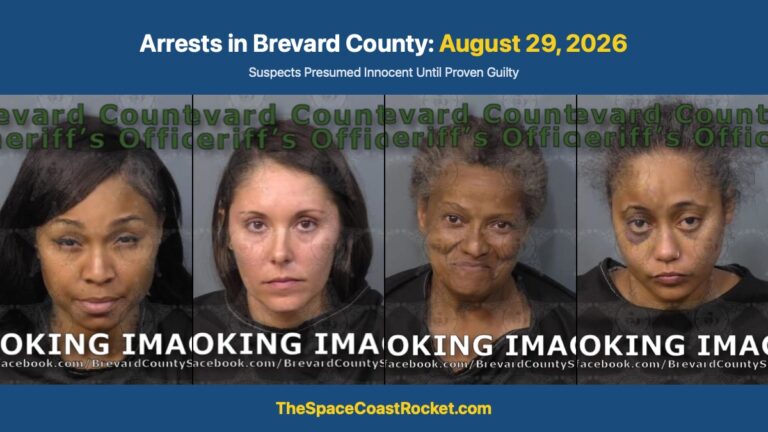 Arrests in Brevard County: August 29, 2026 – Suspects Presumed Innocent Until Proven Guilty
