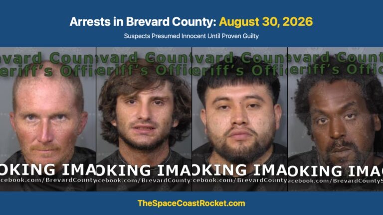 Arrests in Brevard County: August 30, 2026 – Suspects Presumed Innocent Until Proven Guilty