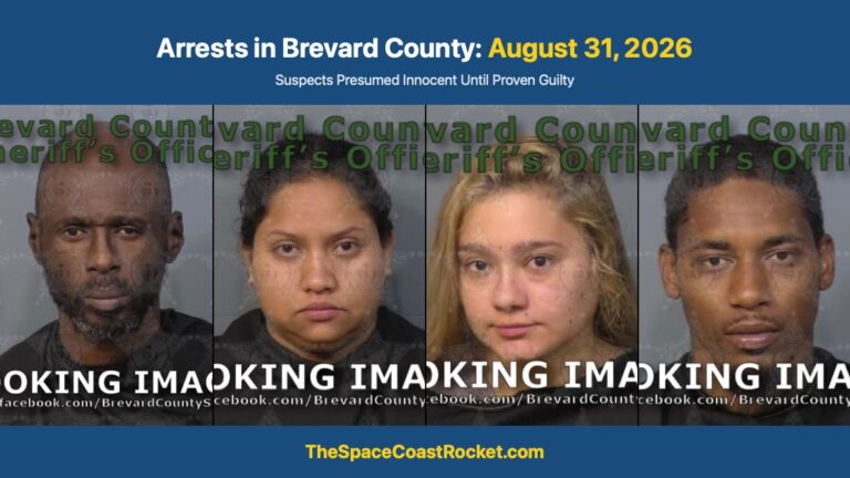 Arrests in Brevard County: August 31, 2026 – Suspects Presumed Innocent Until Proven Guilty