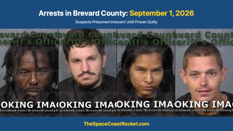 Arrests in Brevard County: September 1, 2026 – Suspects Presumed Innocent Until Proven Guilty