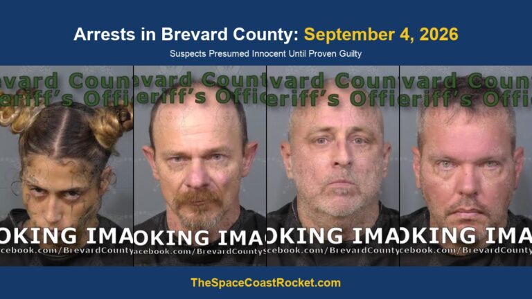 Arrests in Brevard County: September 4, 2026 – Suspects Presumed Innocent Until Proven Guilty