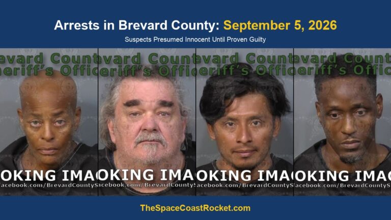 Arrests in Brevard County: September 5, 2026 – Suspects Presumed Innocent Until Proven Guilty