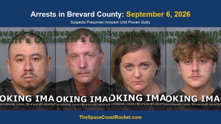 Arrests in Brevard County: September 6, 2026 – Suspects Presumed Innocent Until Proven Guilty