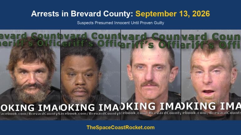 Arrests in Brevard County: September 13, 2026 – Suspects Presumed Innocent Until Proven Guilty