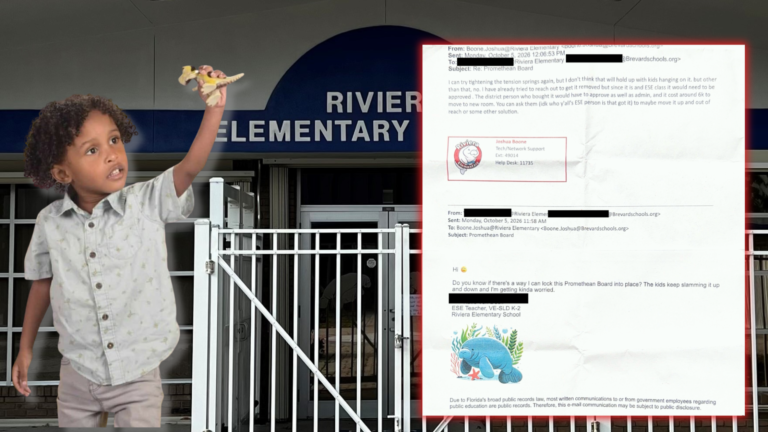 “I’m Getting Kinda Worried”: Teacher Asked Brevard Schools to Lock Down Promethean Board Two Days Before It Fell and Killed 5-Year-Old