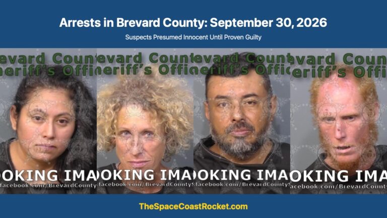 Arrests in Brevard County: September 30, 2026 – Suspects Presumed Innocent Until Proven Guilty