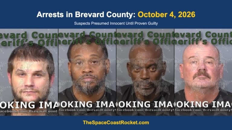 Arrests in Brevard County: October 4, 2026 – Suspects Presumed Innocent Until Proven Guilty